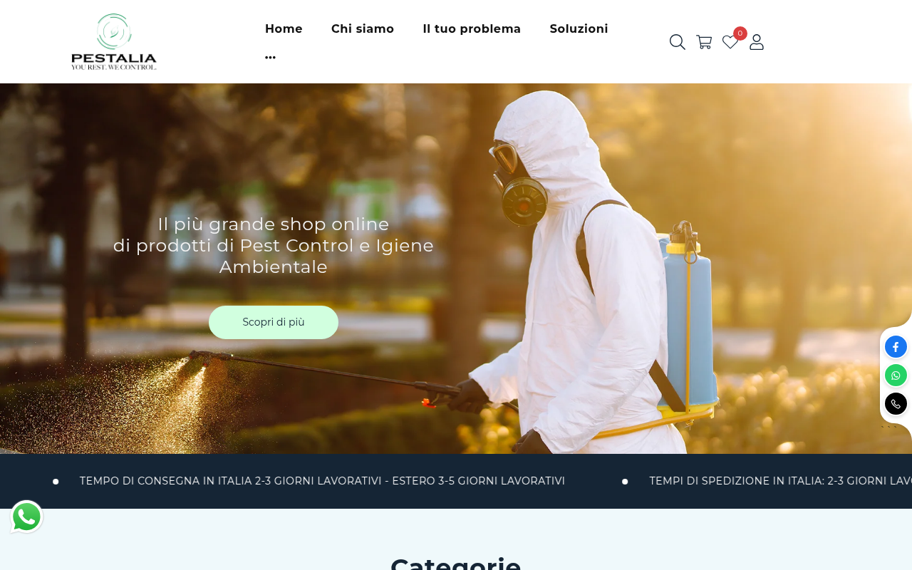 Screenshot van shop.pestalia.it