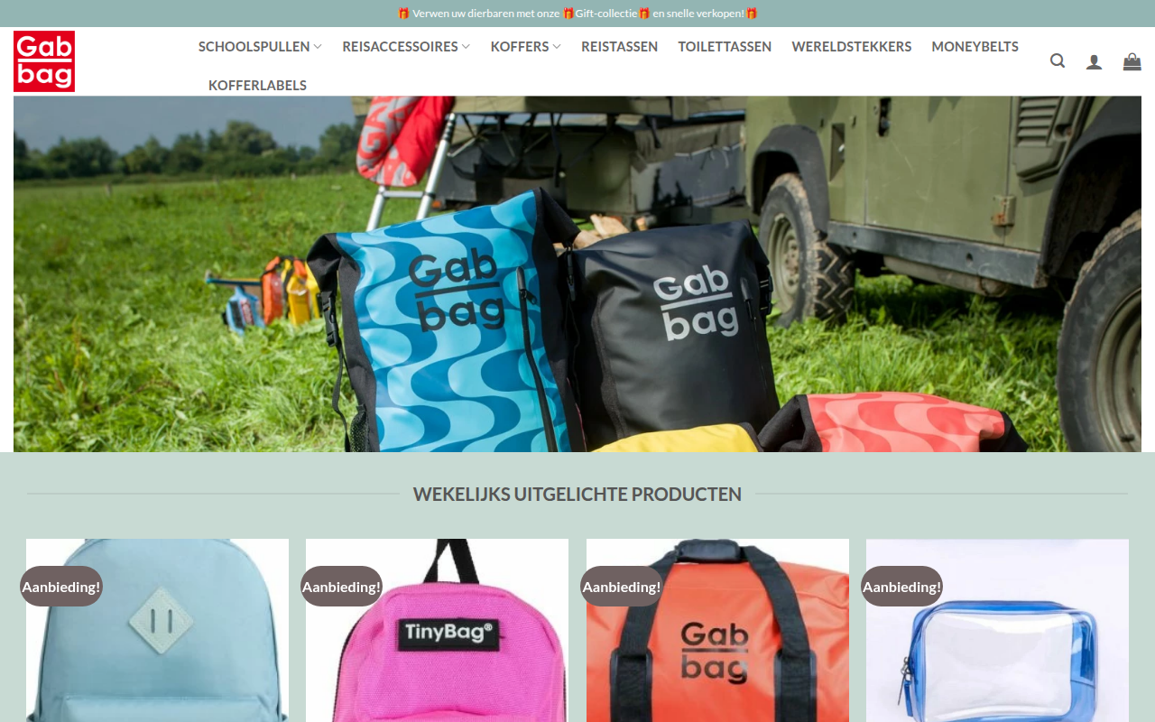 Screenshot van shop-travelbag.com