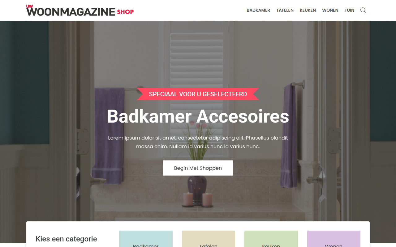 Screenshot van shop.uw-woonmagazine.nl