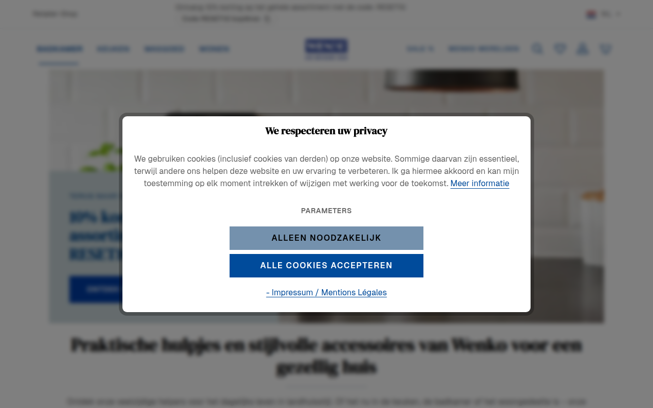 Screenshot van shop.wenko.nl