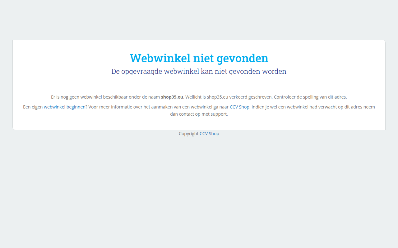 Screenshot van shop35.eu