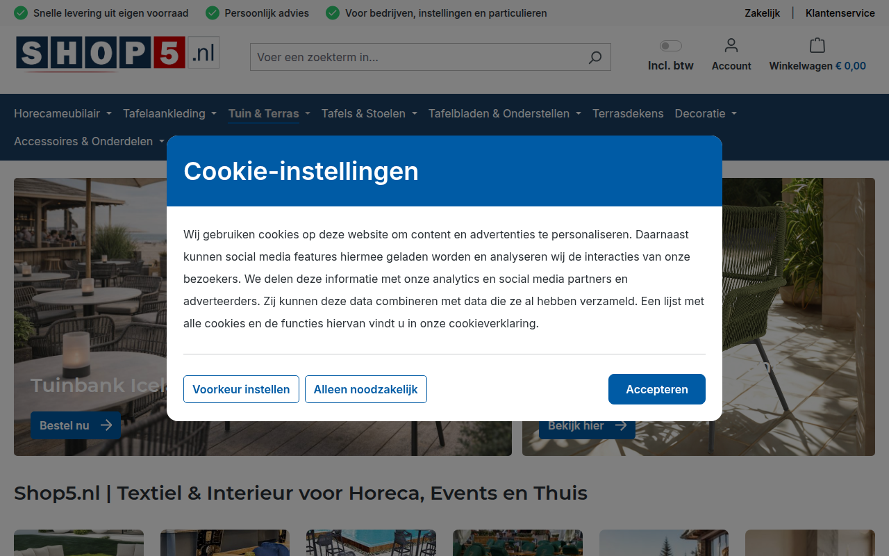 Screenshot van shop5.nl