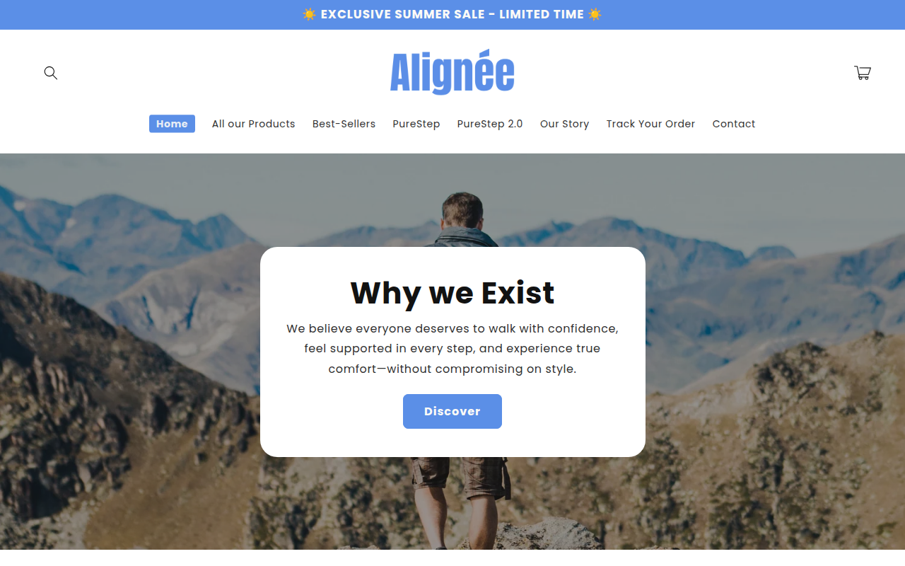 Screenshot van shopalignee.com
