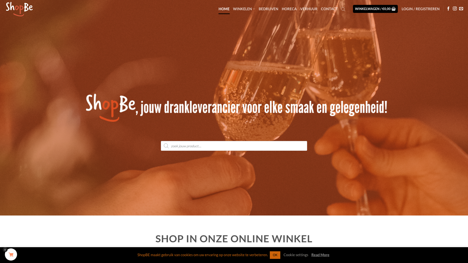 Screenshot van shopbe.be