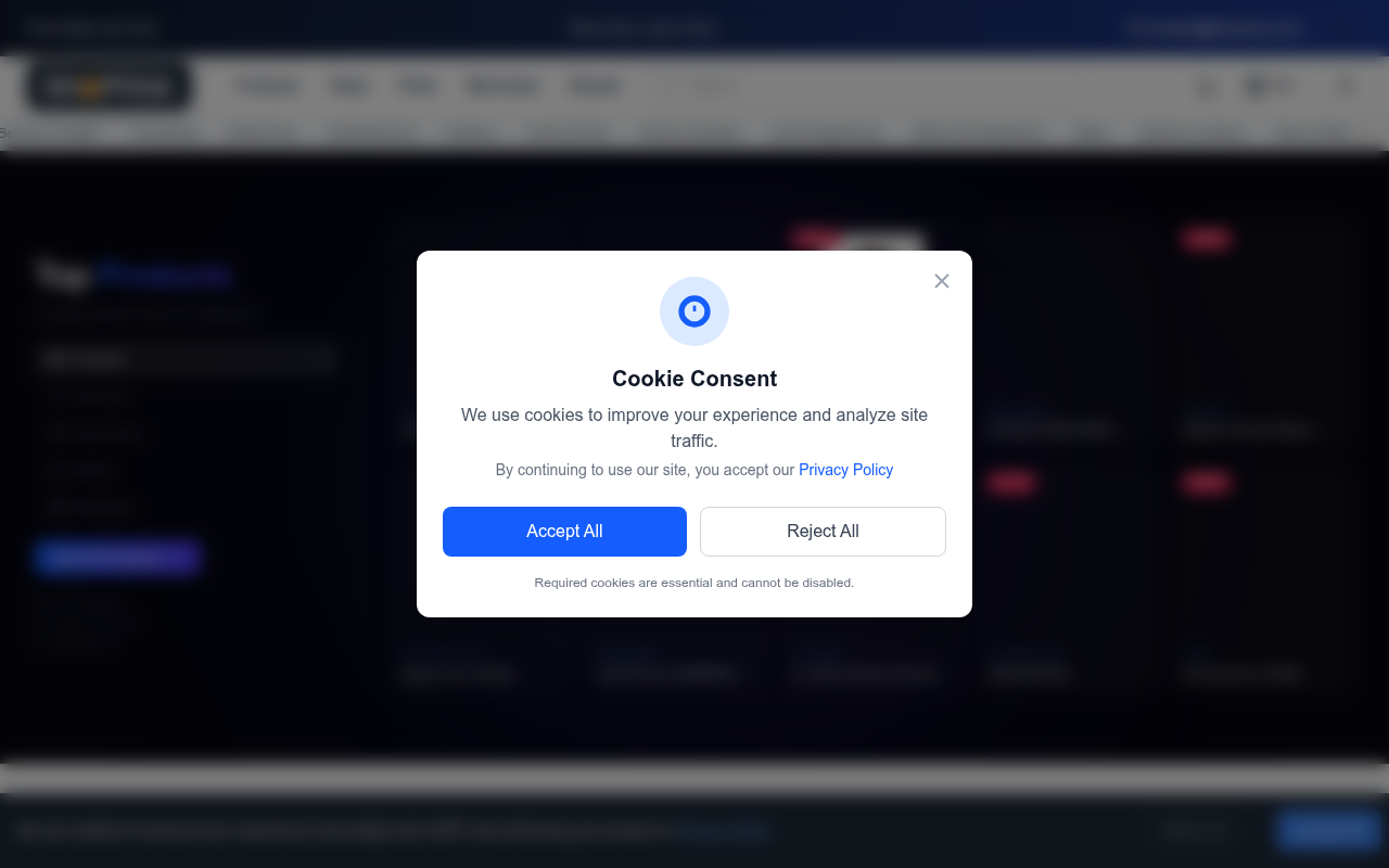 Screenshot van Shopixia