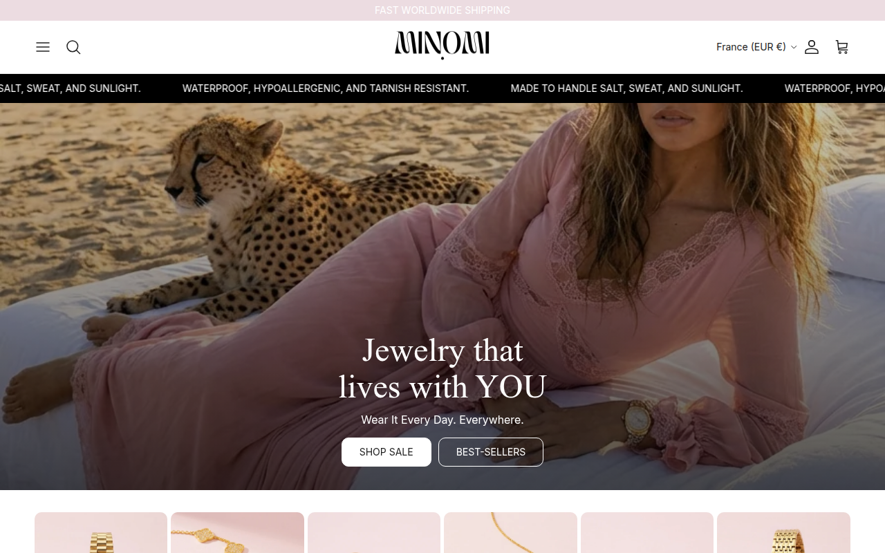 Screenshot van shopminomi.com