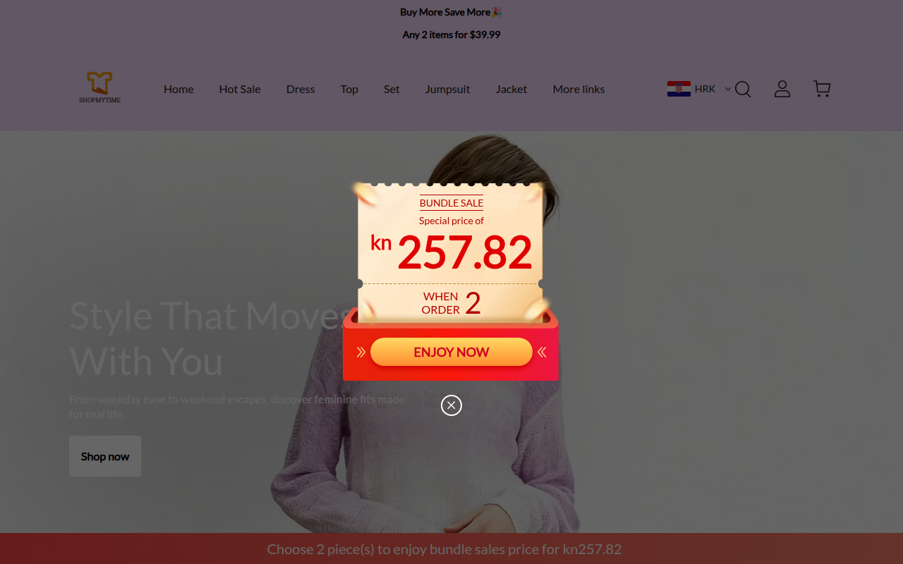 Screenshot van shopmytime.com