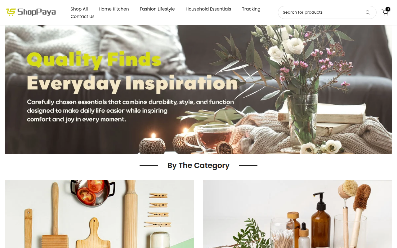 Screenshot van shoppaya.com