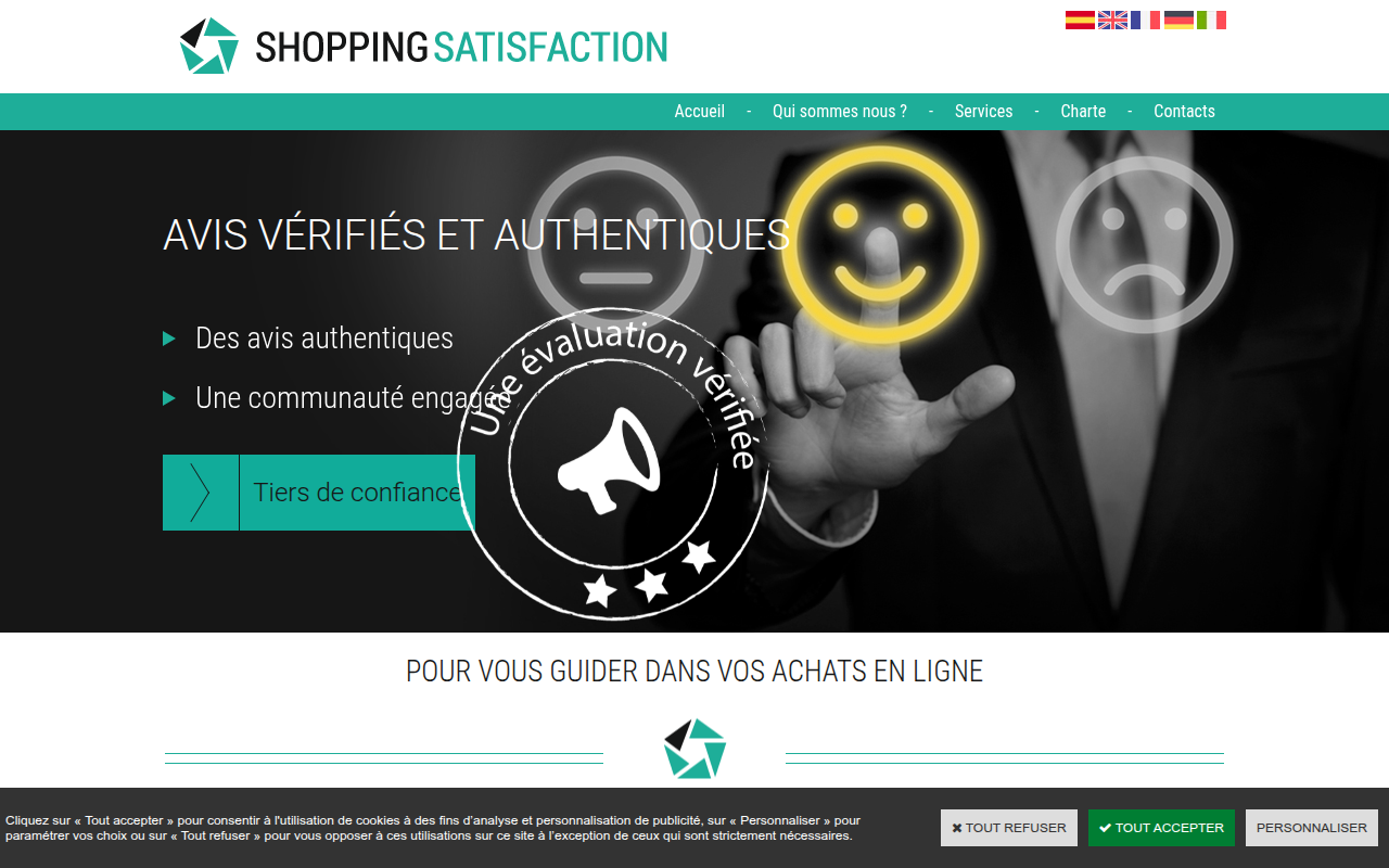 Screenshot van shopping-satisfaction.com