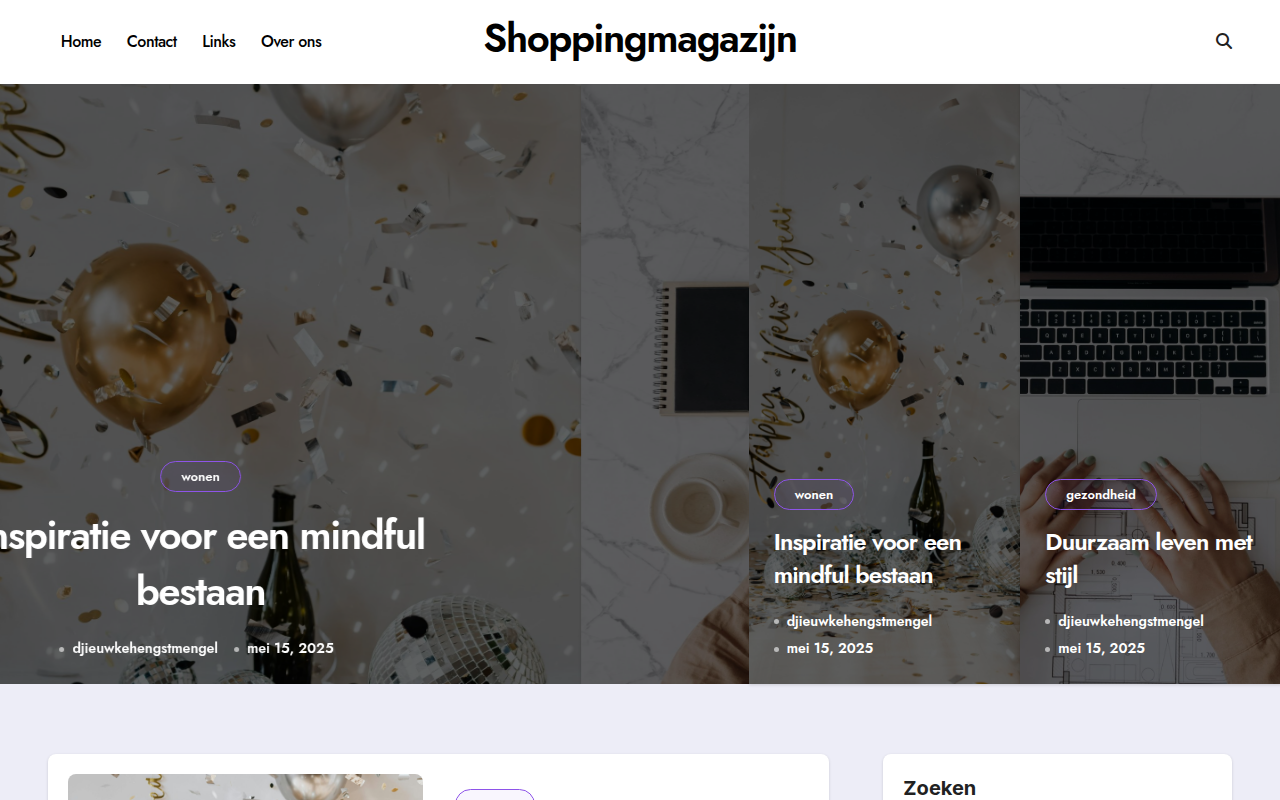 Screenshot van shoppingmagazijn.nl