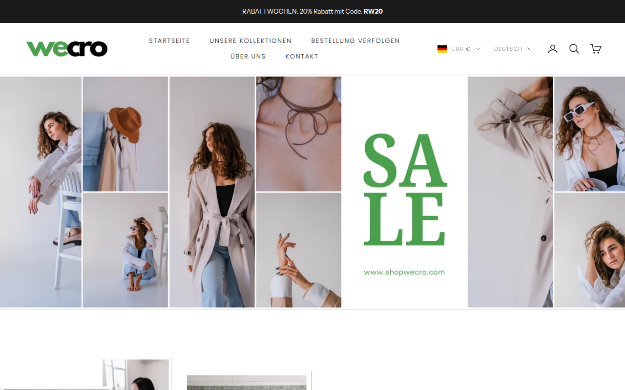 Screenshot van shopwecro.com