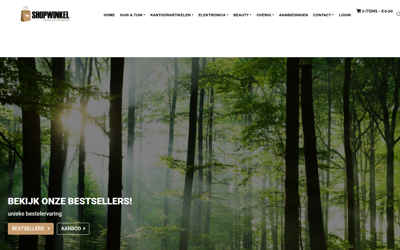 Screenshot van shopwinkel.com
