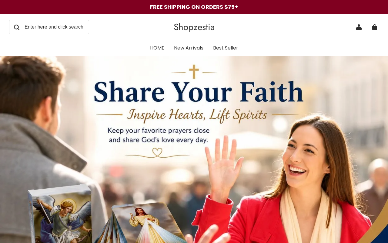 Screenshot van shopzestia.com