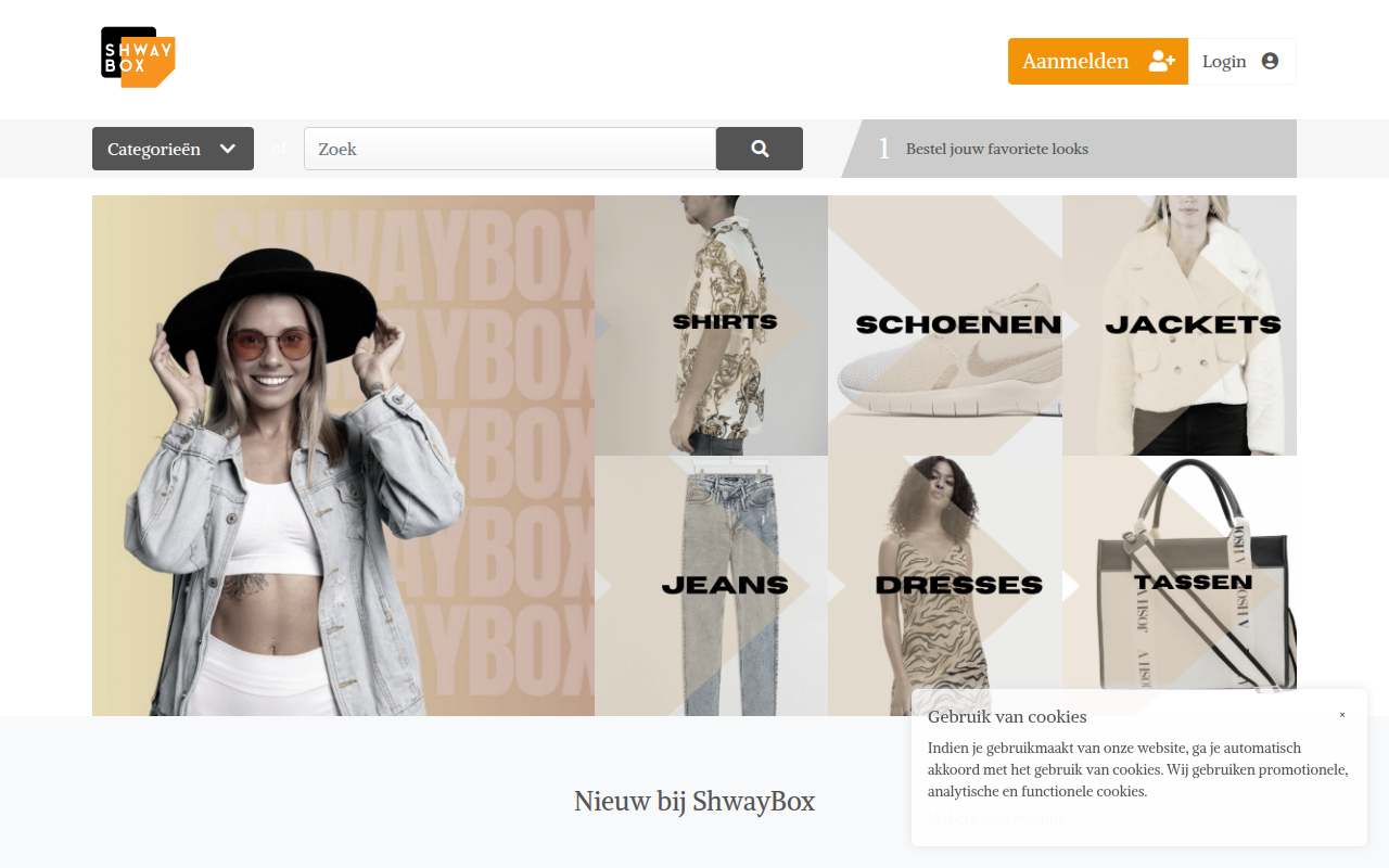Screenshot van shwaybox.com