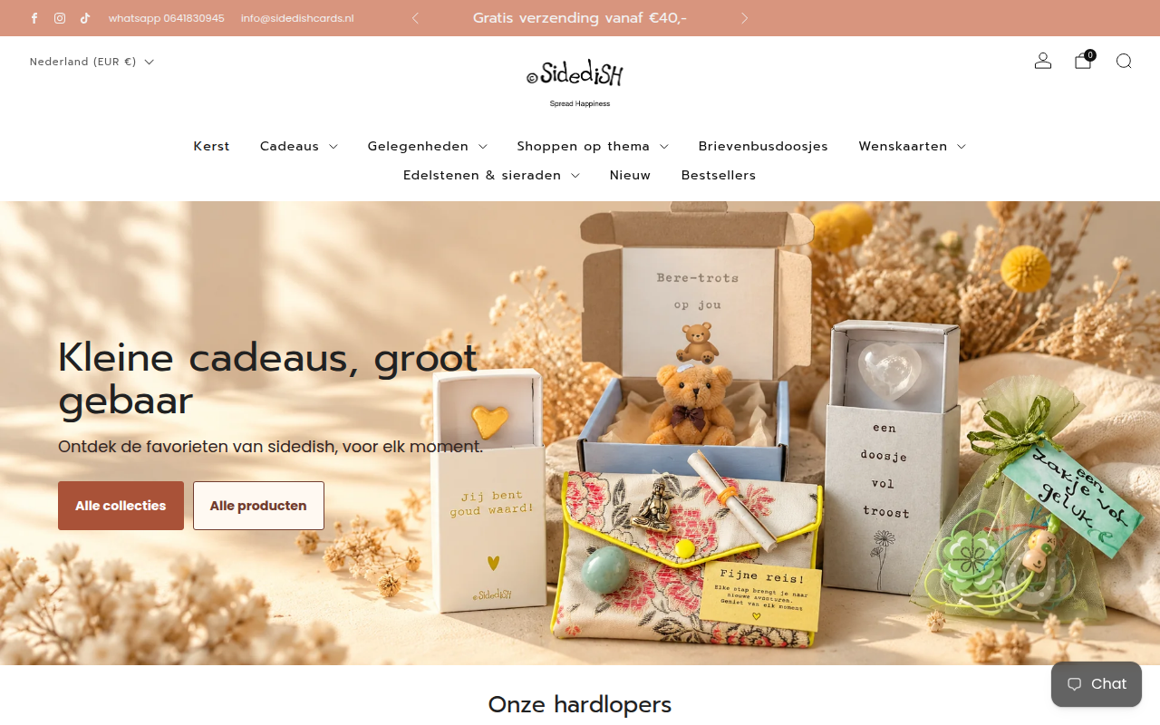 Screenshot van sidedish-shop.nl