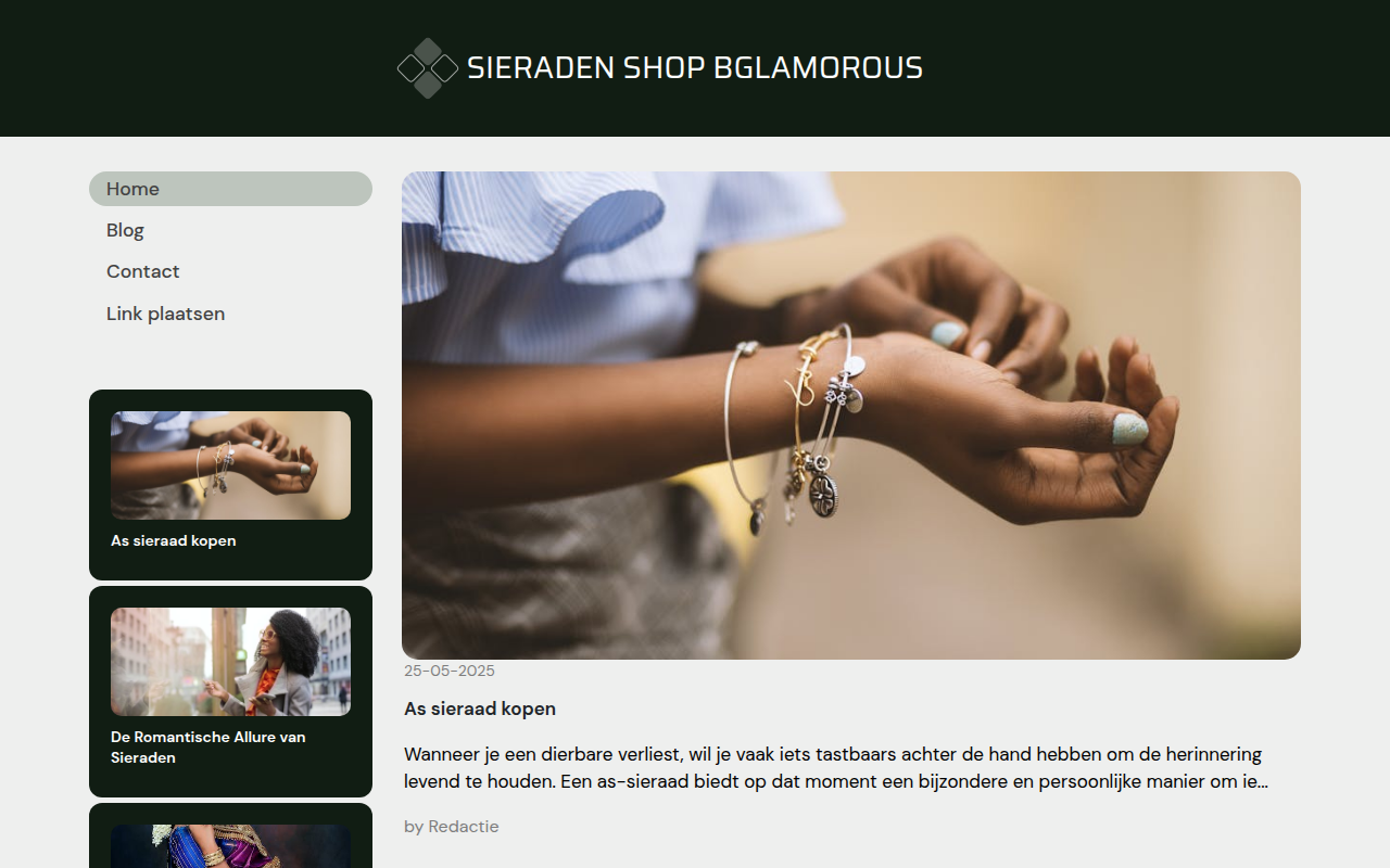 Screenshot van sieraden-shop-bglamorous.nl