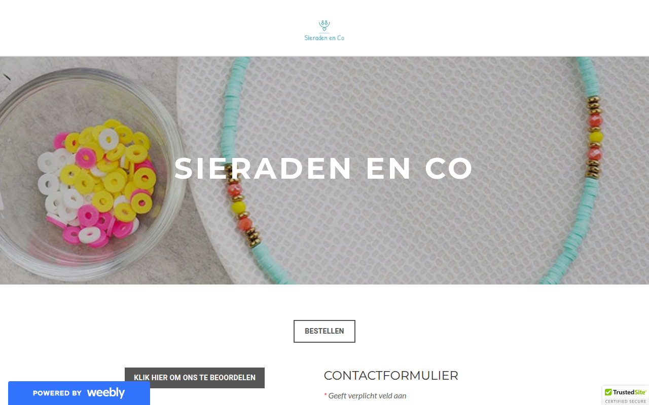 Screenshot van sieradenenco.weebly.com