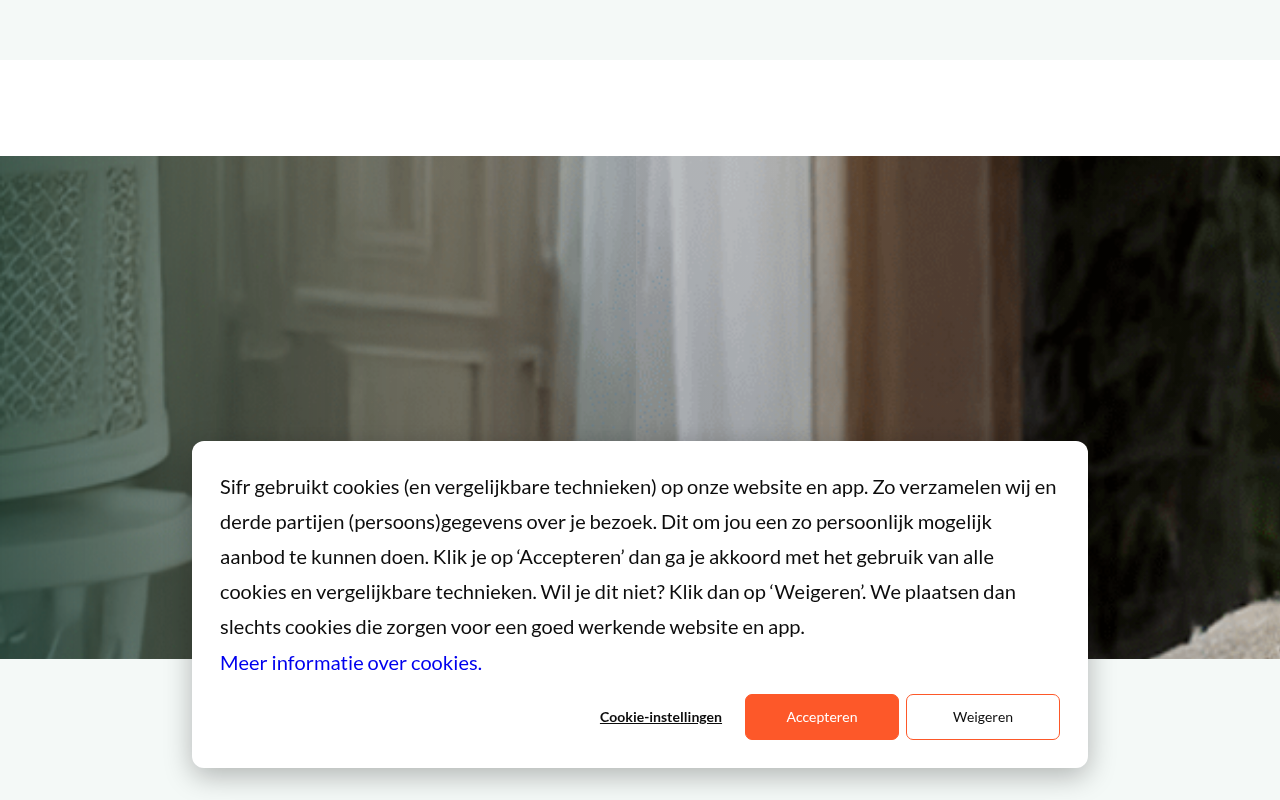 Screenshot van sifr.eu
