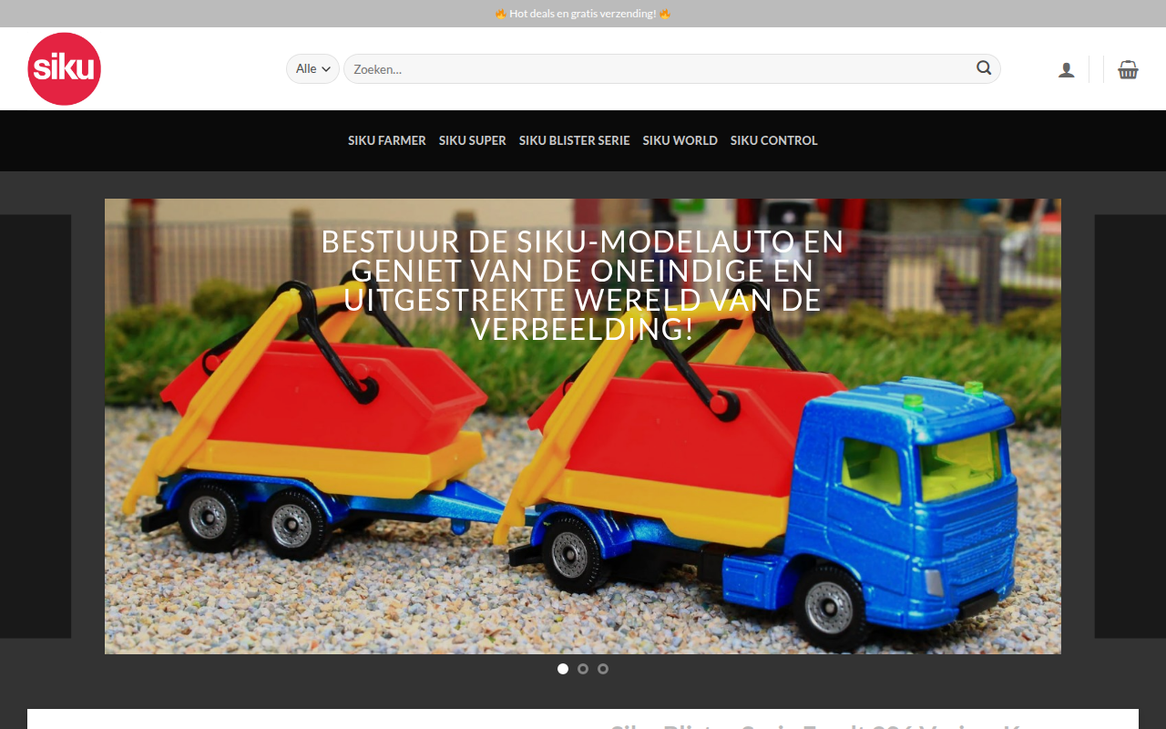 Screenshot van siku-verkoopwinkel.com
