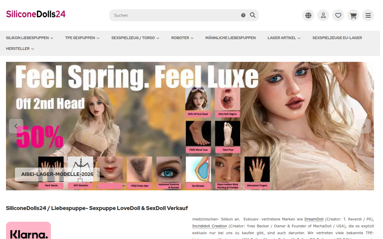 Screenshot van siliconedolls24.com