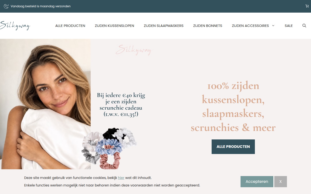 Screenshot van silkyway.shop