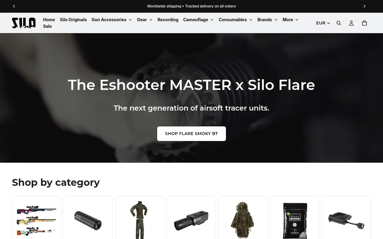 Screenshot van silo-airsoft.com