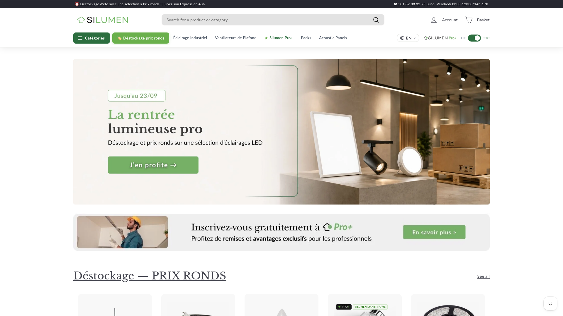 Screenshot van silumen.com