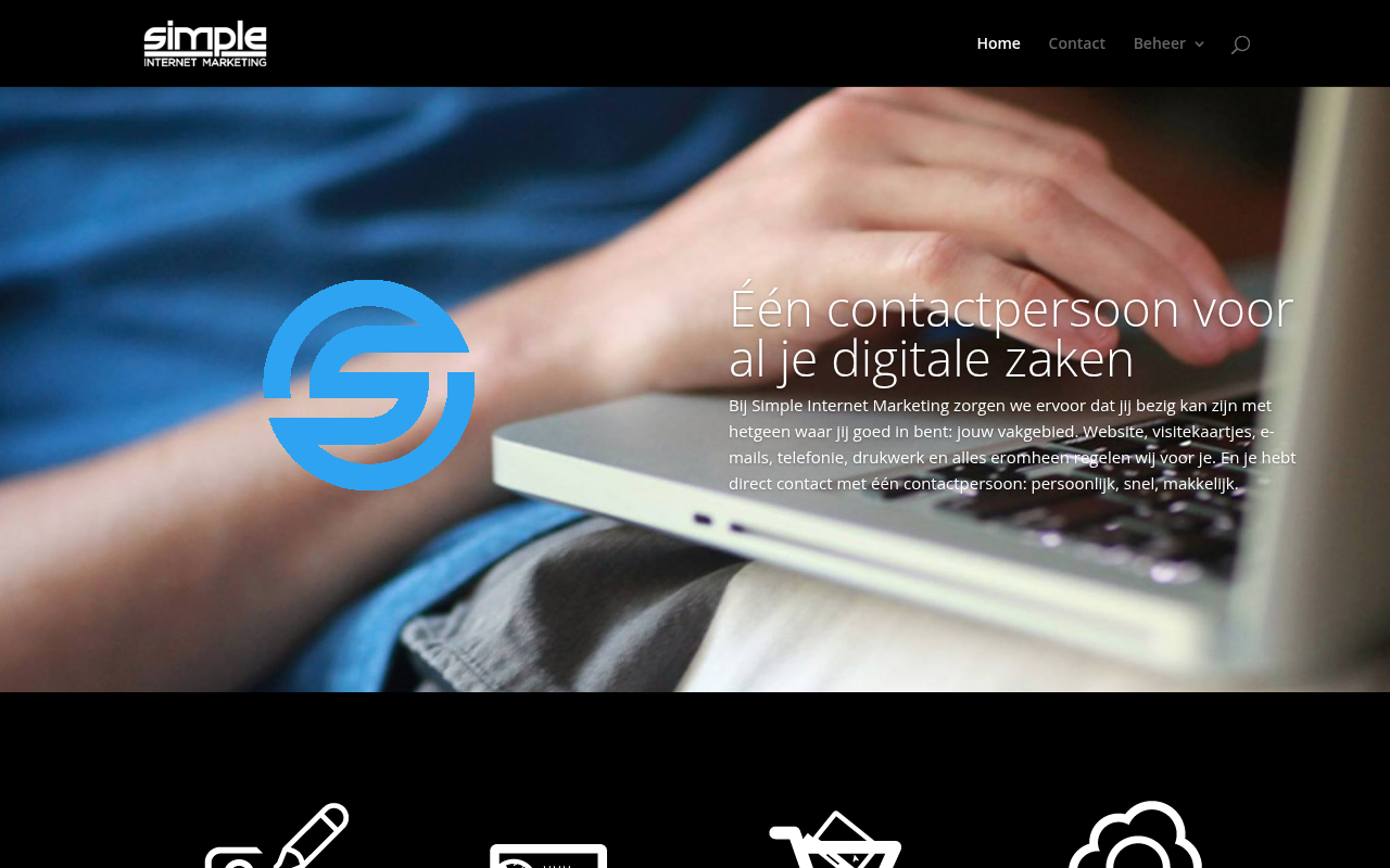 Screenshot van simple-internetmarketing.nl