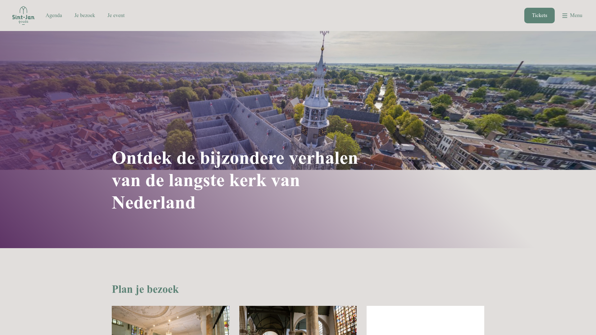 Screenshot van sintjan.com