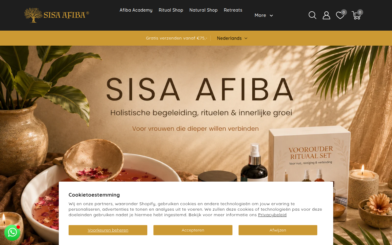 Screenshot van sisa-afiba.com
