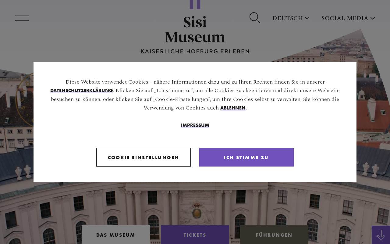 Screenshot van sisimuseum-hofburg.at