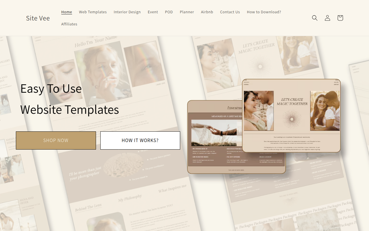 Screenshot van sitevee.com