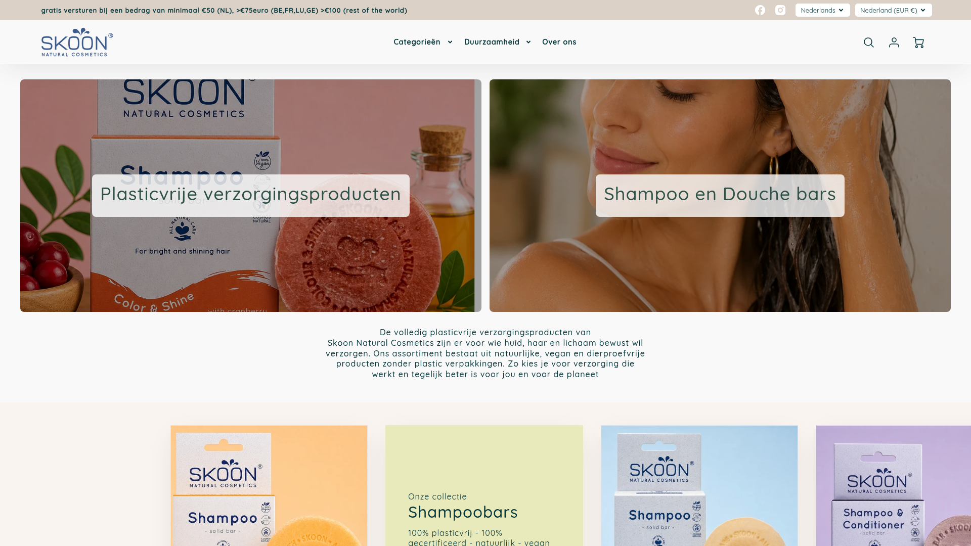 Screenshot van skooncosmetics.com