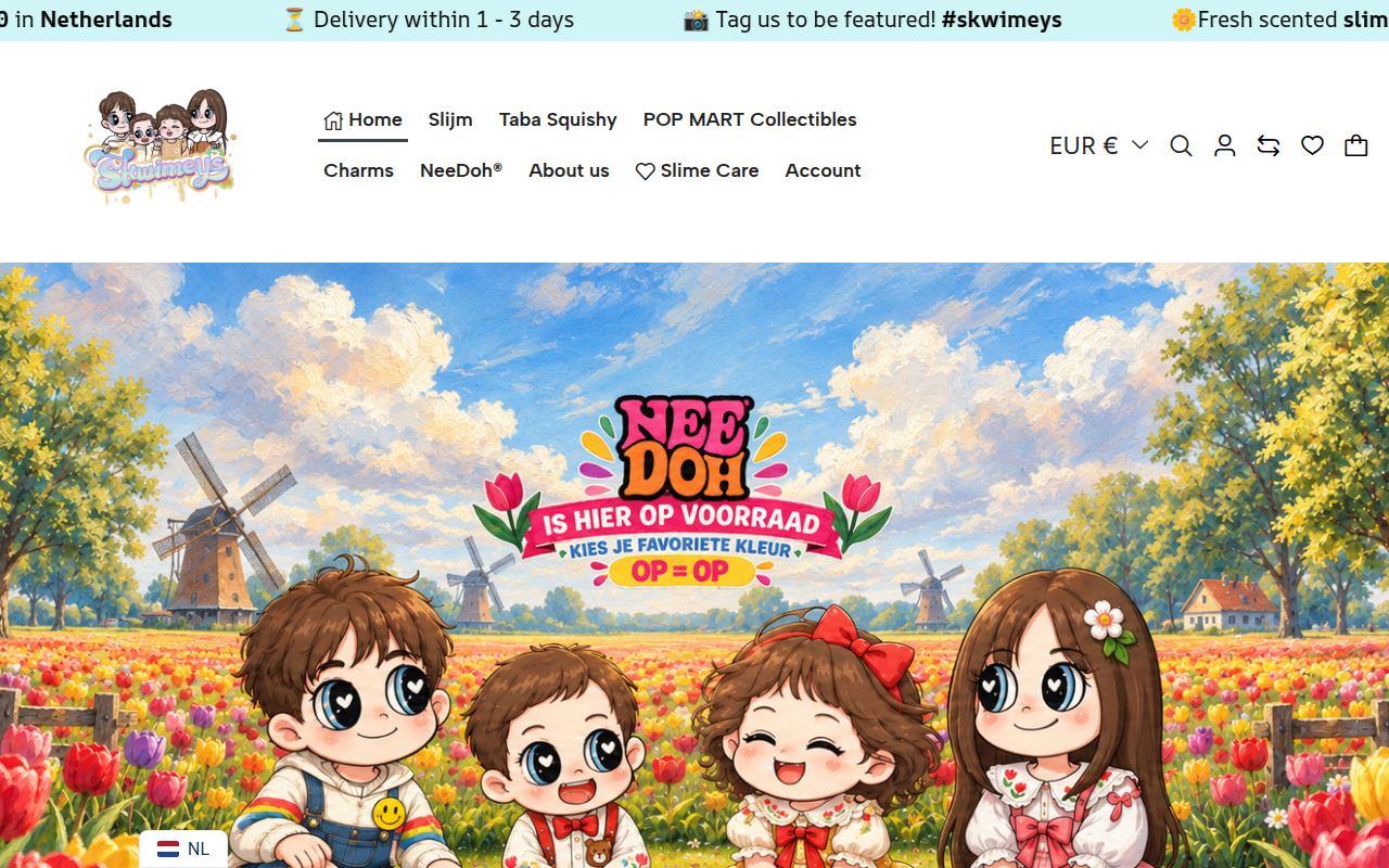 Screenshot van skwimeys.com