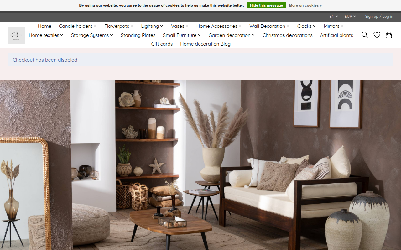 Screenshot van sl-homedecoration.com