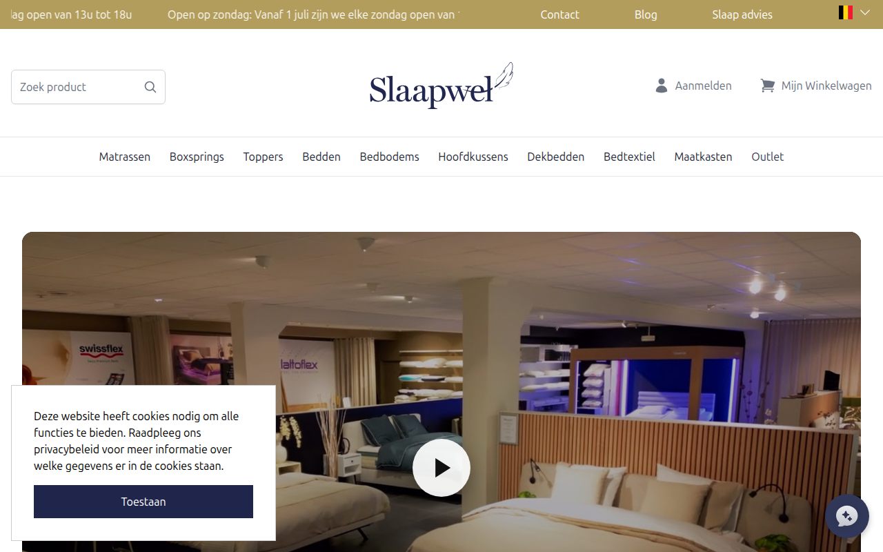 Screenshot van slaapwel.be