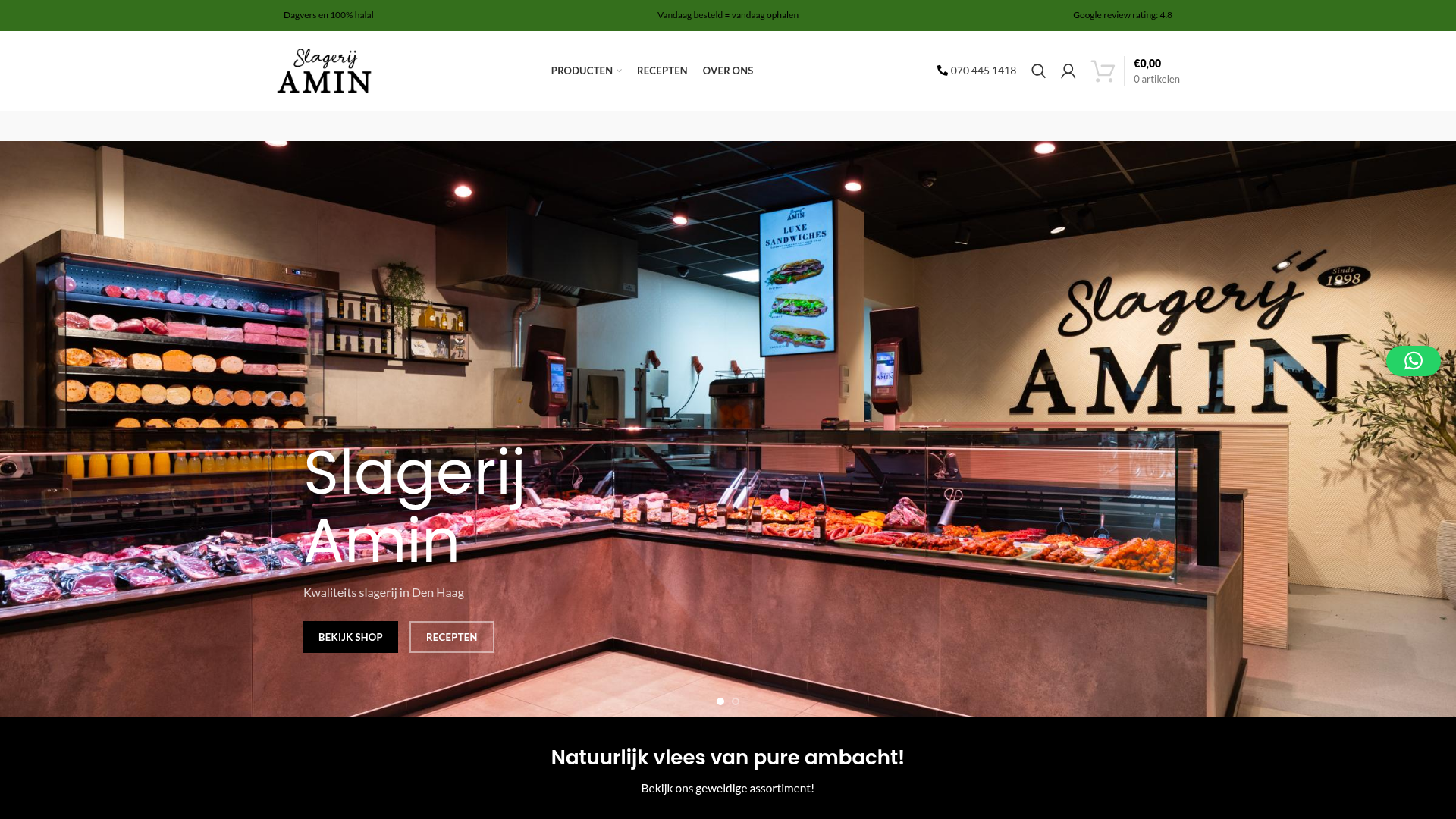 Screenshot van Slagerijamin