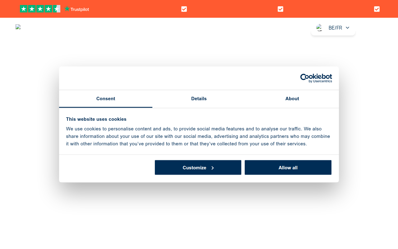 Screenshot van sleepy.be
