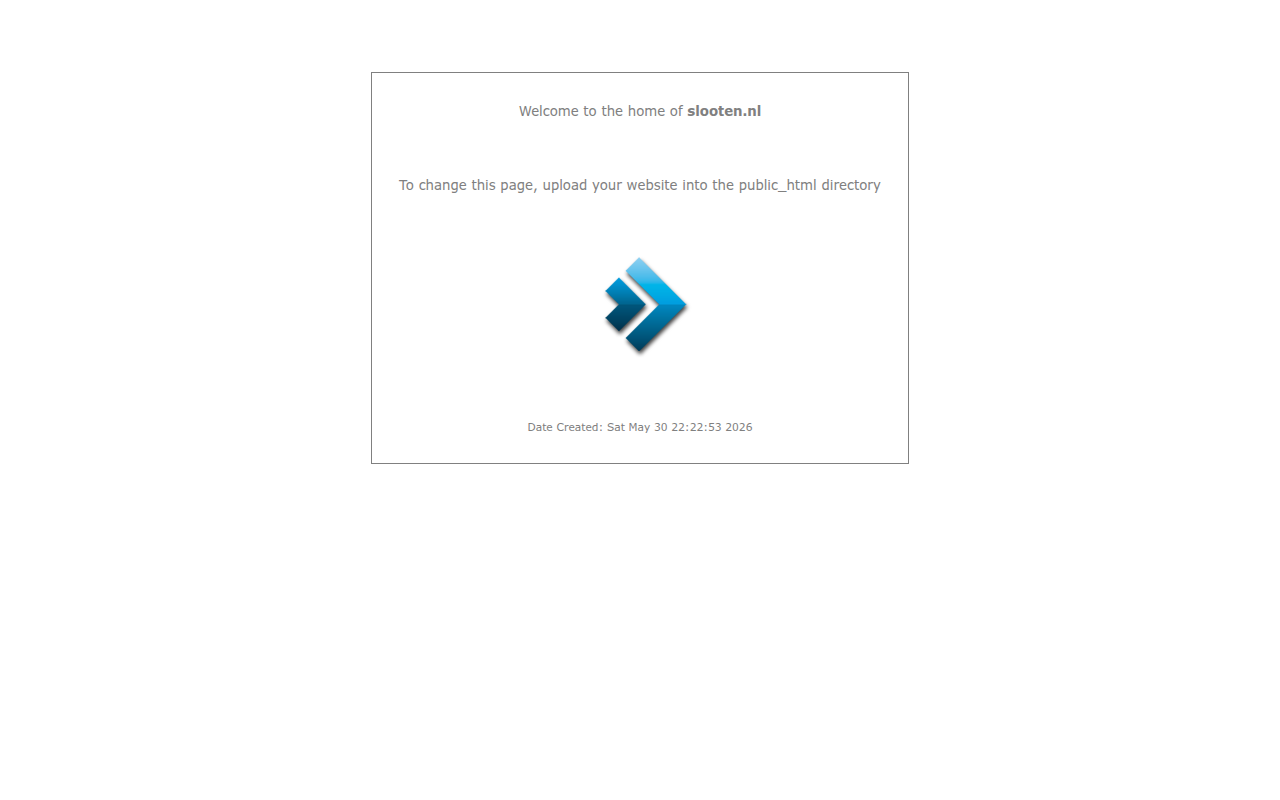 Screenshot van slooten.nl