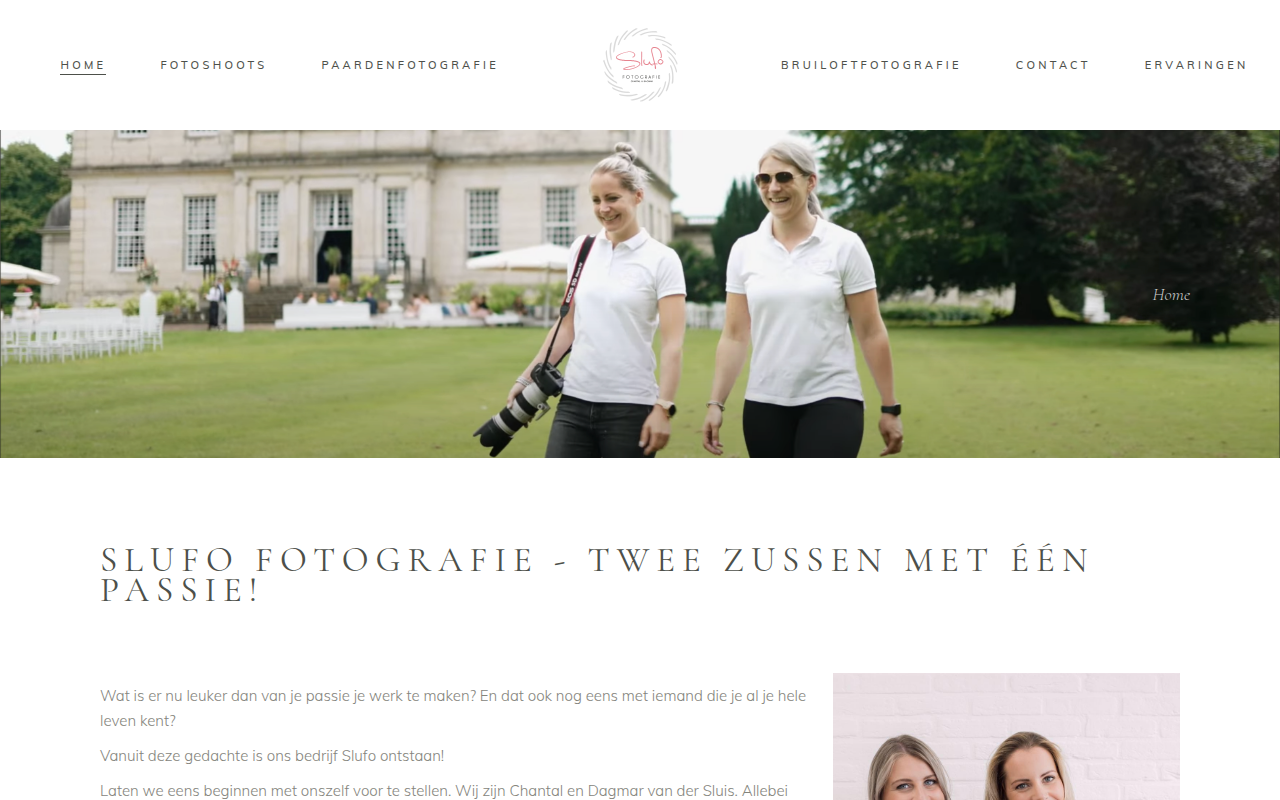 Screenshot van slufo.nl