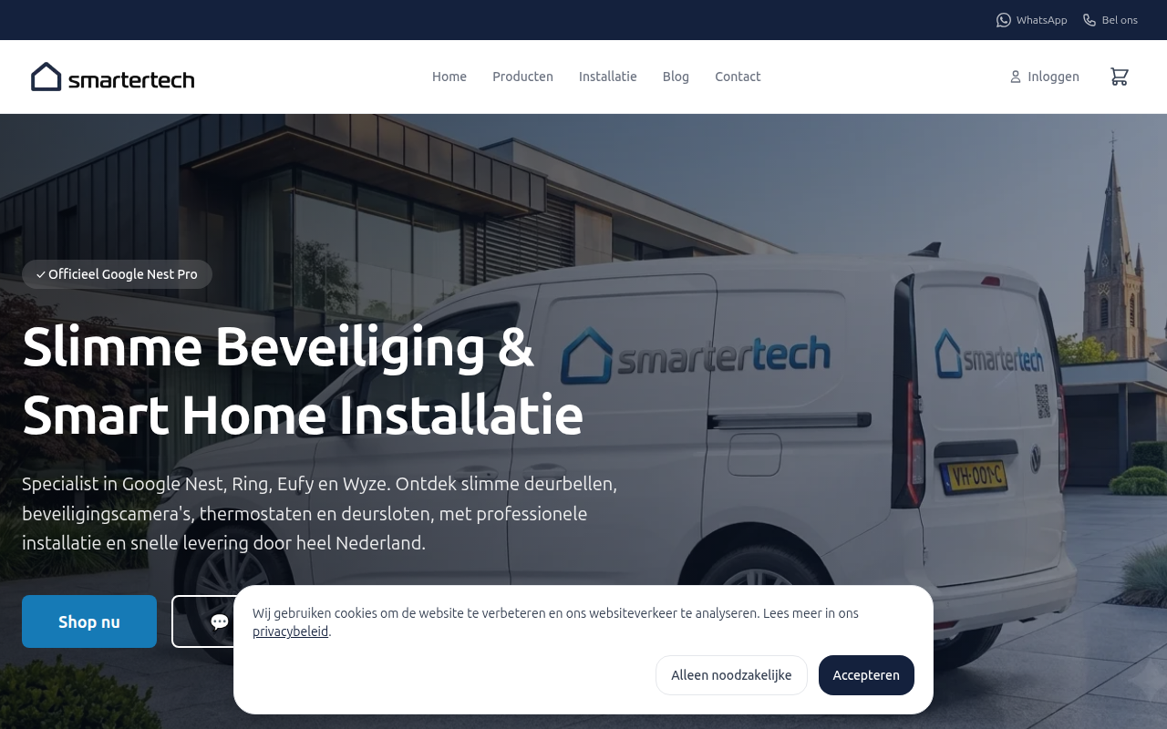 Screenshot van smartertech.nl