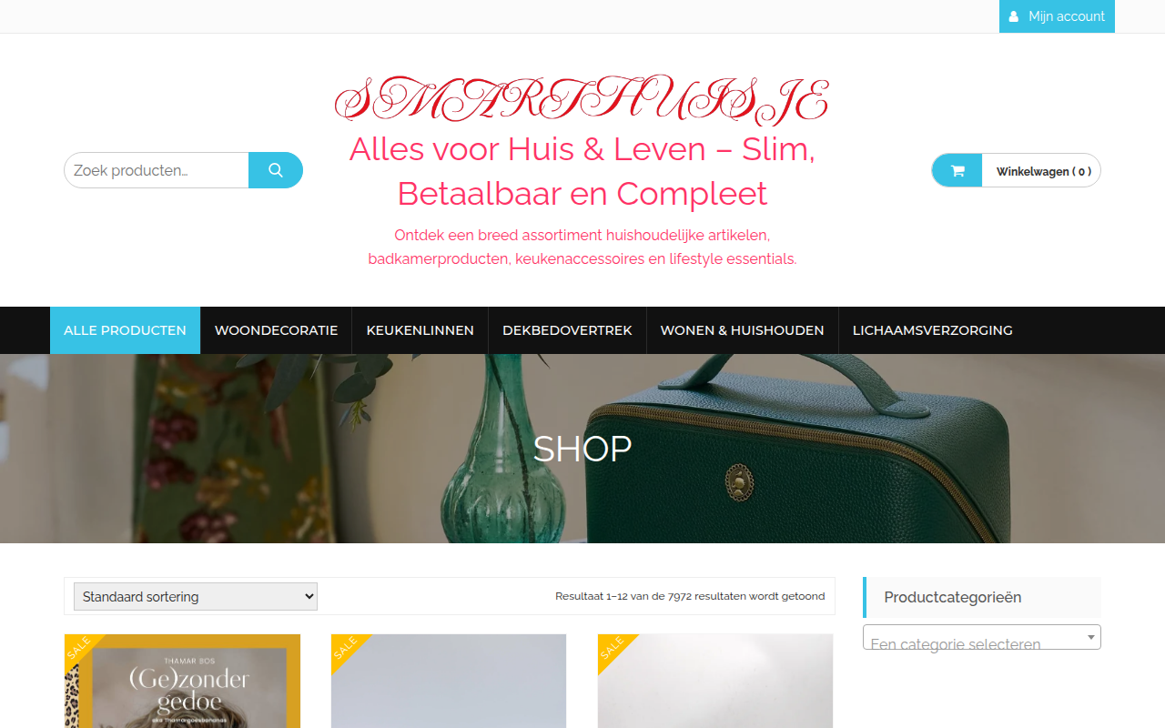 Screenshot van smarthuisje.com