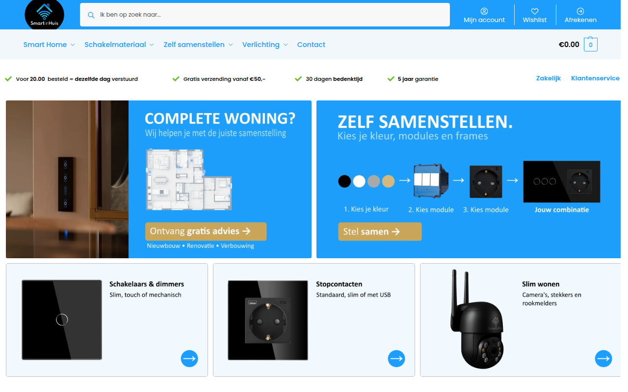 Screenshot van smartinhuis.nl
