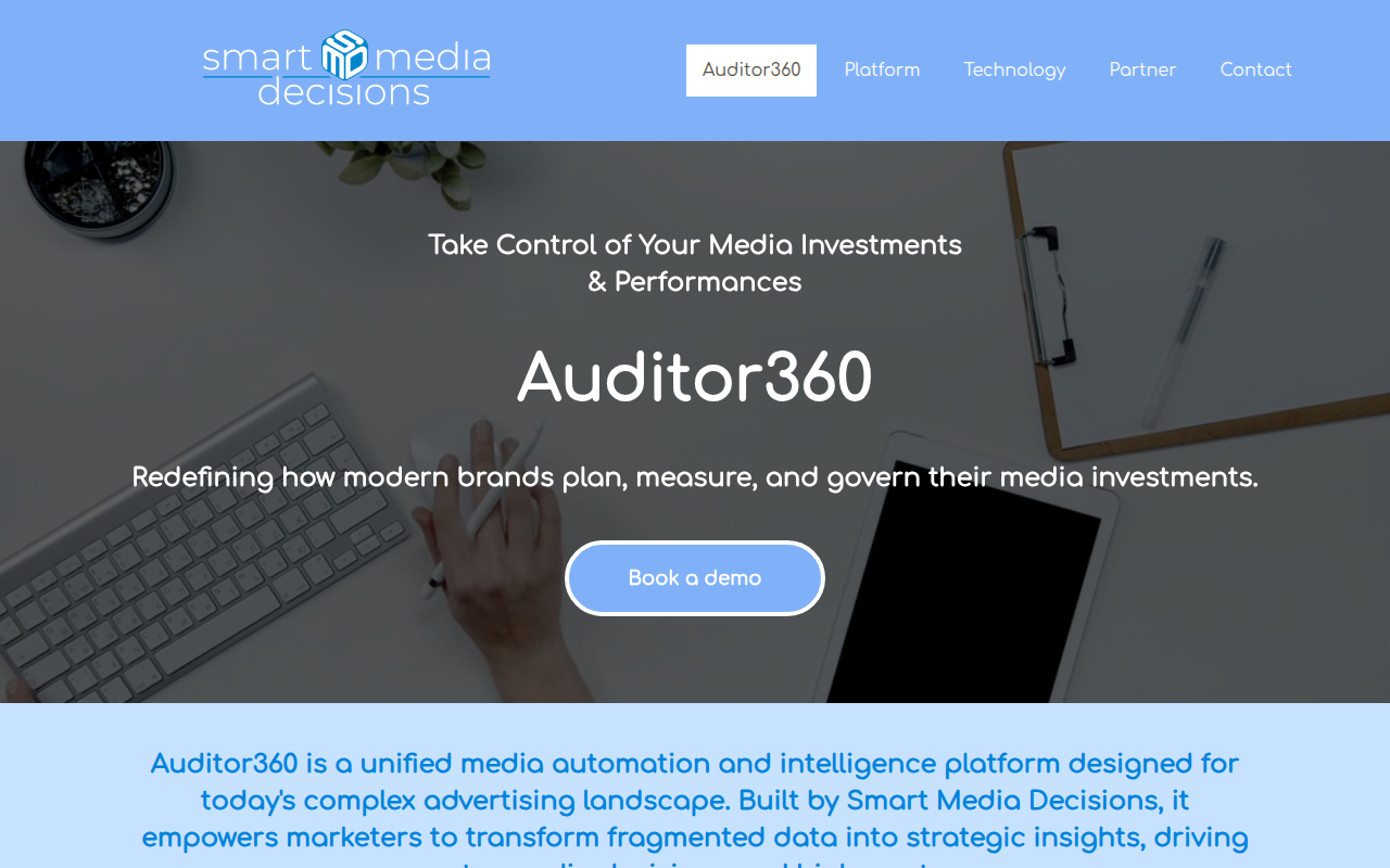 Screenshot van smartmediadecisions.com