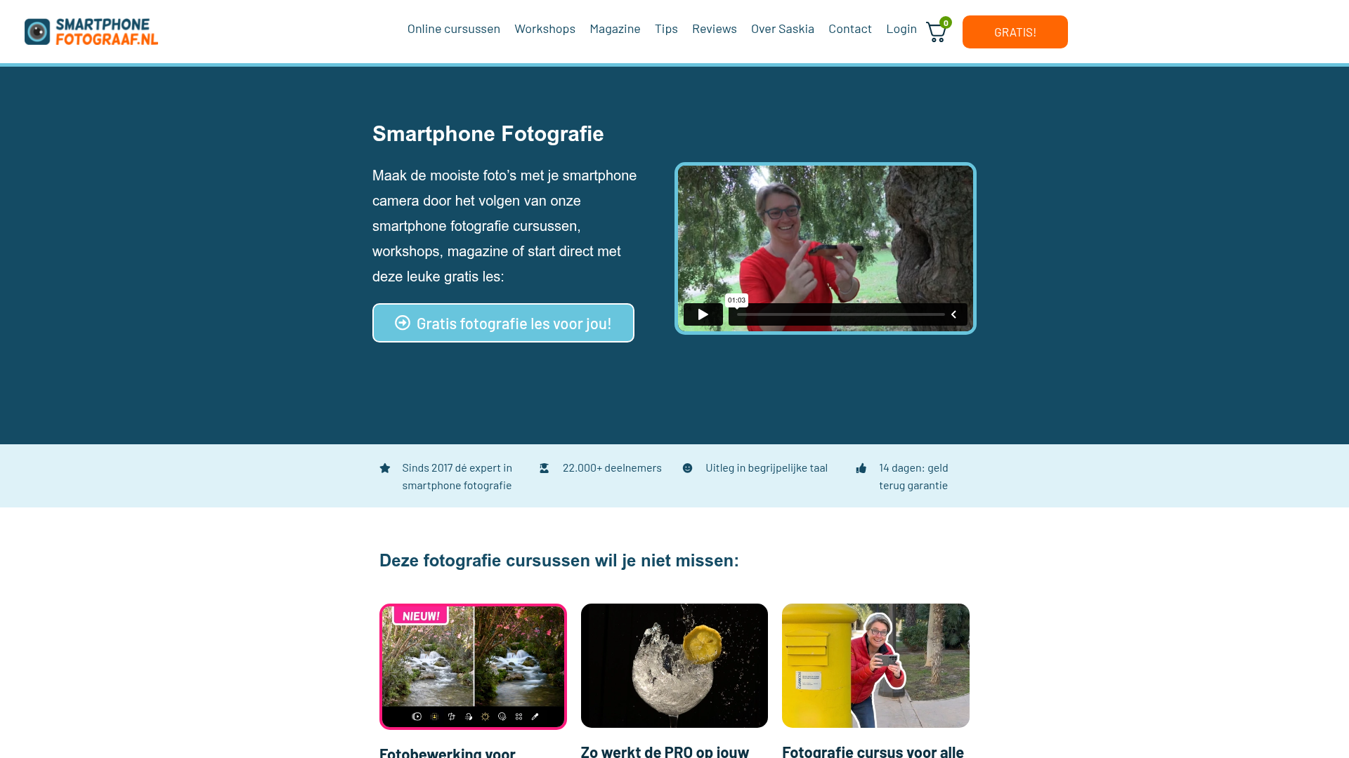 Screenshot van smartphonefotograaf.nl