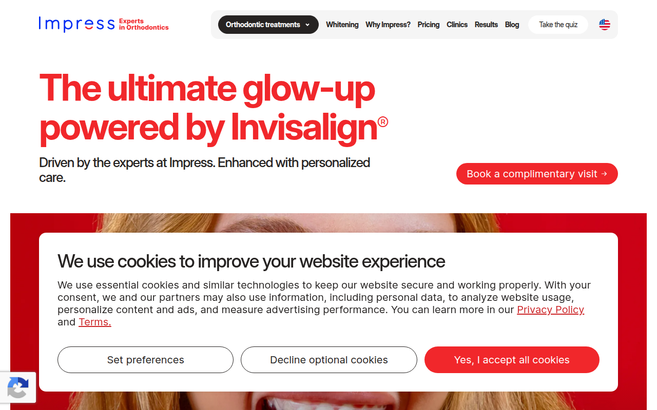 Screenshot van smile2impress.com