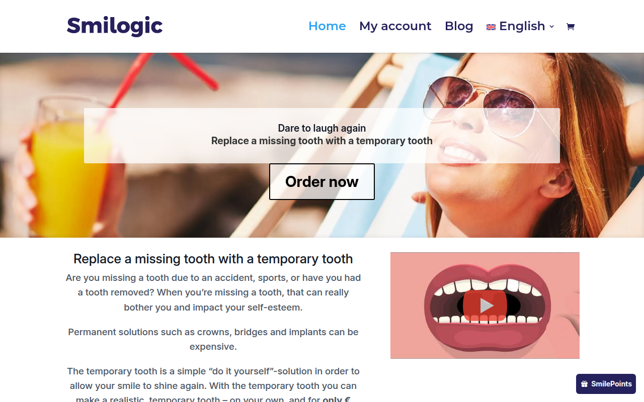 Screenshot van smilogic.com