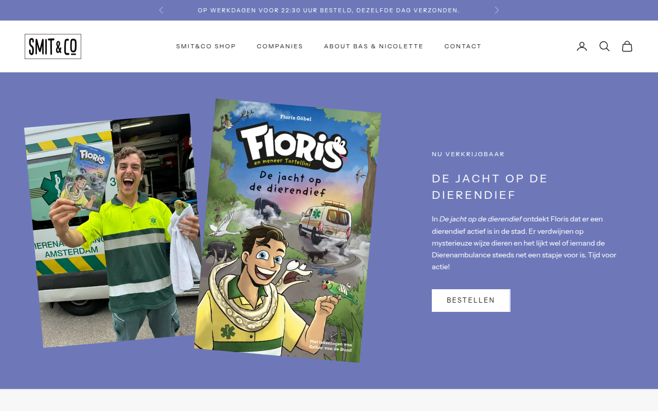Screenshot van smitenco.nl