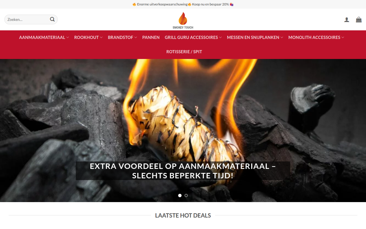 Screenshot van smokeytouch.com