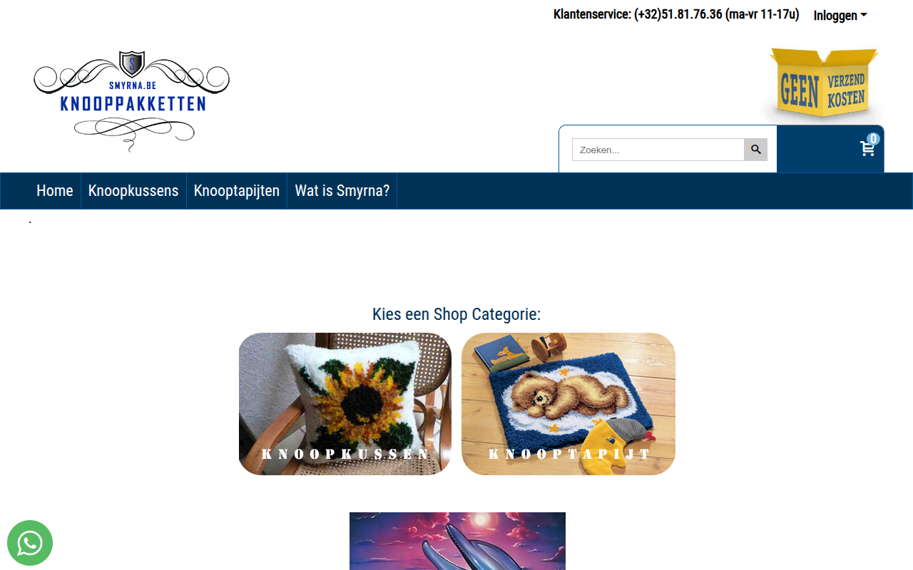 Screenshot van smyrna.be